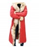 Santa Claus Coat The Christmas Chronicles Red Faux Leather Winter Fur Coat