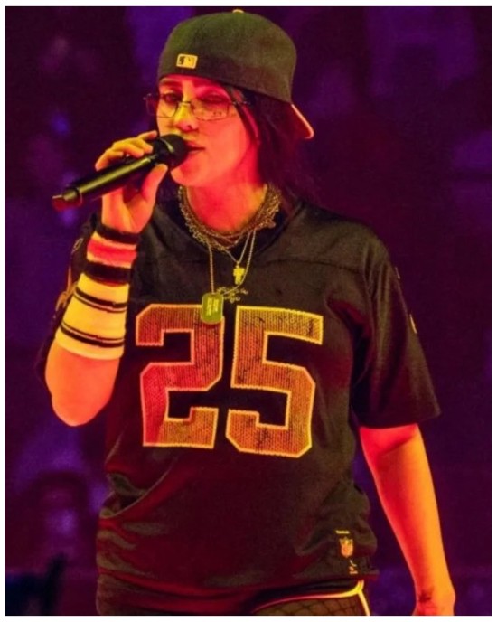Billie Eilish Hometown LA Concert Black Jersey