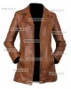 Womens Leather Long Coat