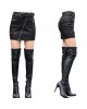 Ladies Zipper Bodycon Black Genuine Leather Mini Skirt Ladies Zipper Bodycon Black Genuine Leather Mini Skirt