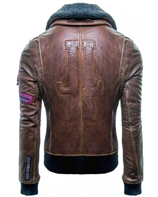 Justice League Fur Collar Bomber Jacket Justice League Fur Collar Bomber Jacket