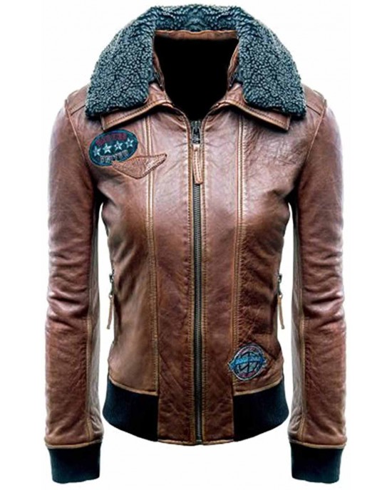 Justice League Fur Collar Bomber Jacket Justice League Fur Collar Bomber Jacket