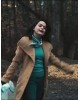 Manning Brown Wool Trench Coat