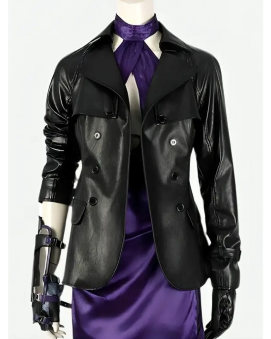 Tekken 8 Nina Williams Black Leather Jacket Tekken 8 Nina Williams Black Leather Jacket