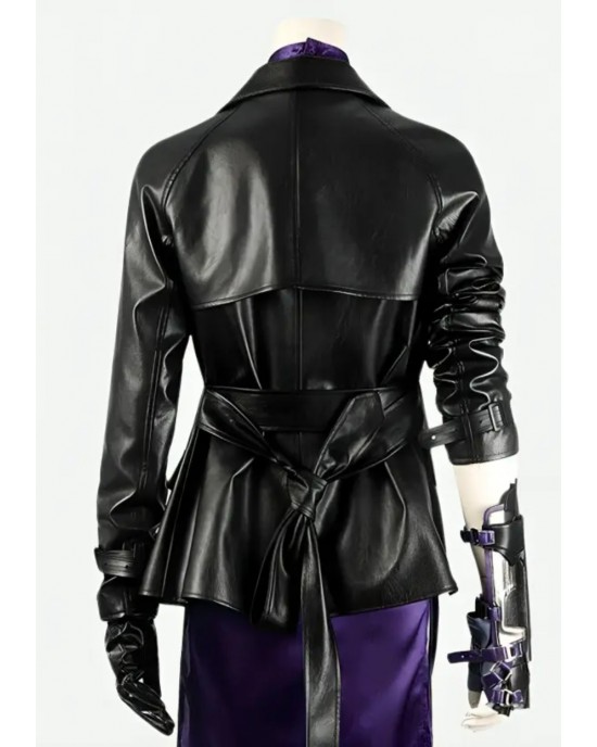 Tekken 8 Nina Williams Black Leather Jacket Tekken 8 Nina Williams Black Leather Jacket