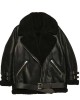 No Time To Die Ana De Armas Shearling Leahter Jacket Women No Time To Die Ana De Armas Shearling Leahter Jacket Women