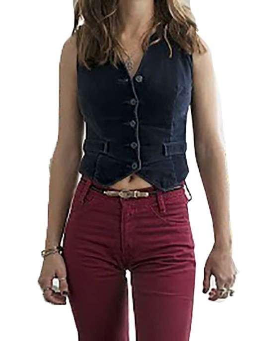 GirlBoss Sophia Marlowe Blue Vest