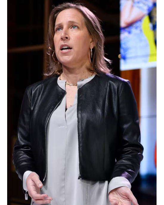 Susan Wojcicki Black Leather Jacket Susan Wojcicki Black Leather Jacket