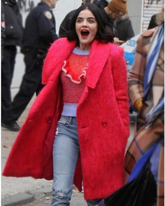 Katy Keene Lucy Hale Red Coat Katy Keene Lucy Hale Red Coat