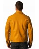 Men's Premium Mustard Yellow Genuine Leather Trucker Jacket