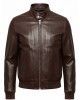 Men’s Essential Brown Faux Leather Jacket Men’s Essential Brown Faux Leather Jacket