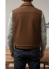 Men’s Heritage Wool Trucker Vest – Classic Tobacco Brown