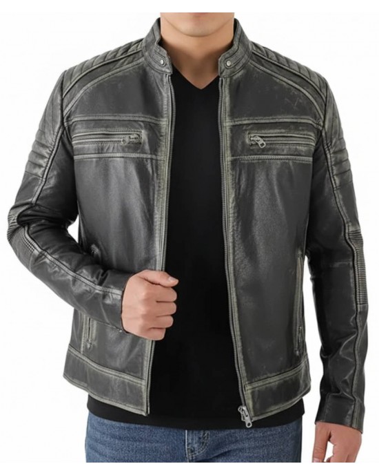 Men’s Classic Black Leather Jacket
