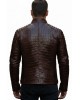 Men's Exotic Crocodile Leather Biker Jacket