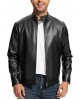 Men’s Black Faux Leather Moto Jacket Men’s Black Faux Leather Moto Jacket