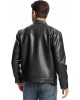 Men’s Black Faux Leather Moto Jacket Men’s Black Faux Leather Moto Jacket
