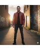 Premium Red Leather Cafe Racer Jacket Premium Red Leather Cafe Racer Jacket