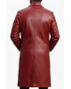 Men’s Bold Red Leather Moto Jacket