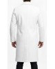 Men’s Premium White Leather Long Coat Men’s Premium White Leather Long Coat