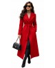 Red Aura Women’s Wool Long Coat Red Aura Women’s Wool Long Coat